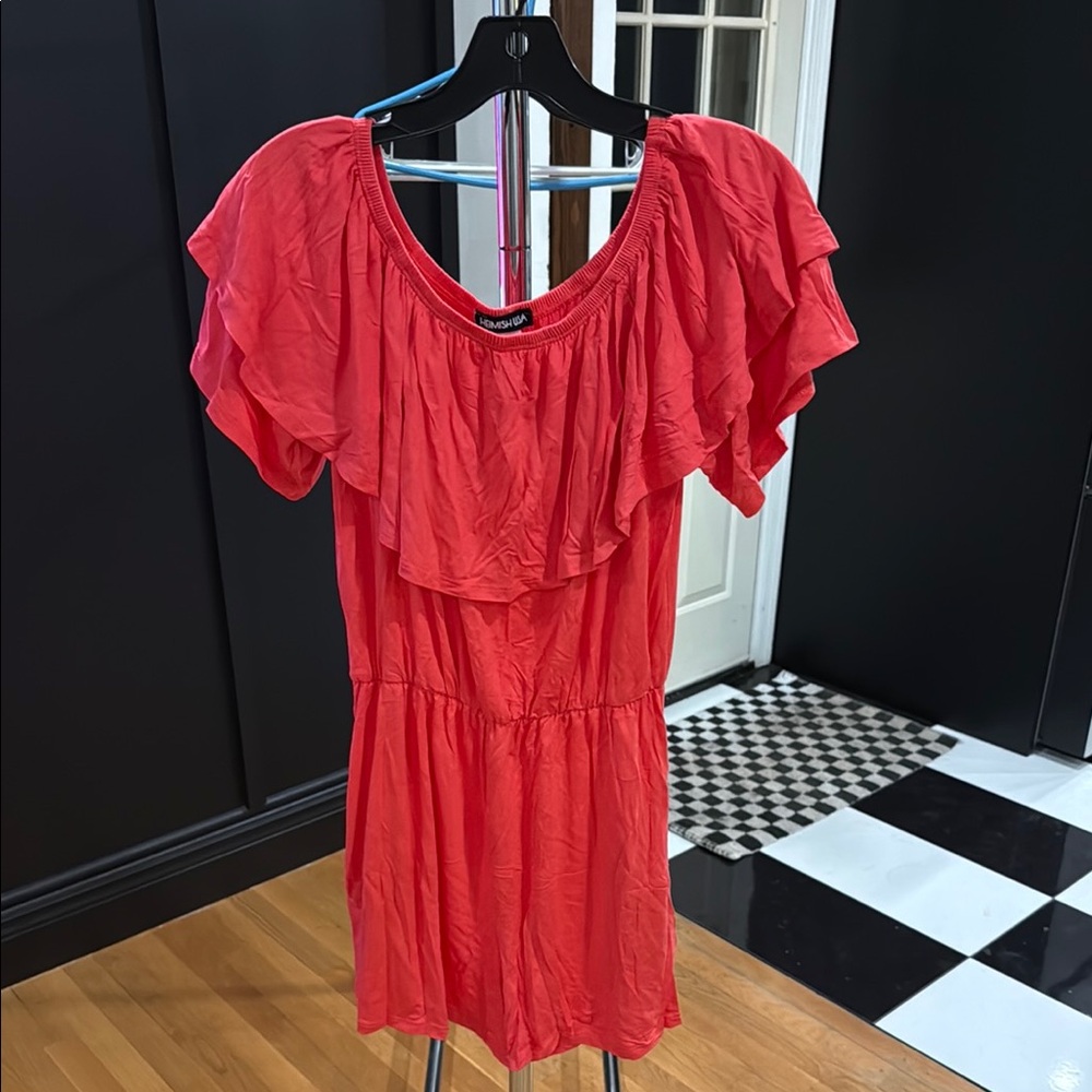 HEIMISH USA Coral Ruffle Jumpsuit